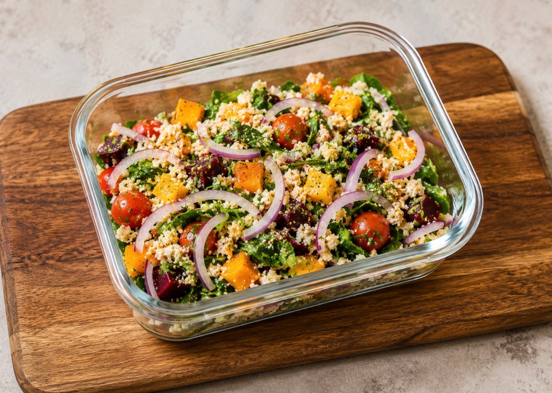 Pumpkin, Spinach and Feta Salad