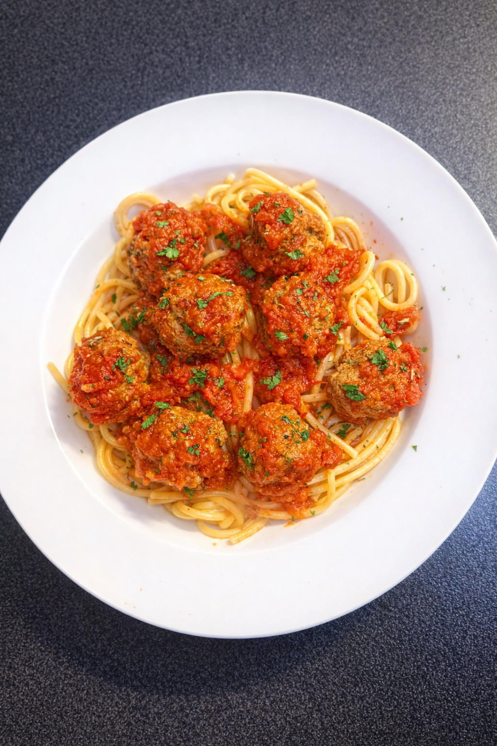 Cosy Hidden Veg Meatballs in Tomato Sauce